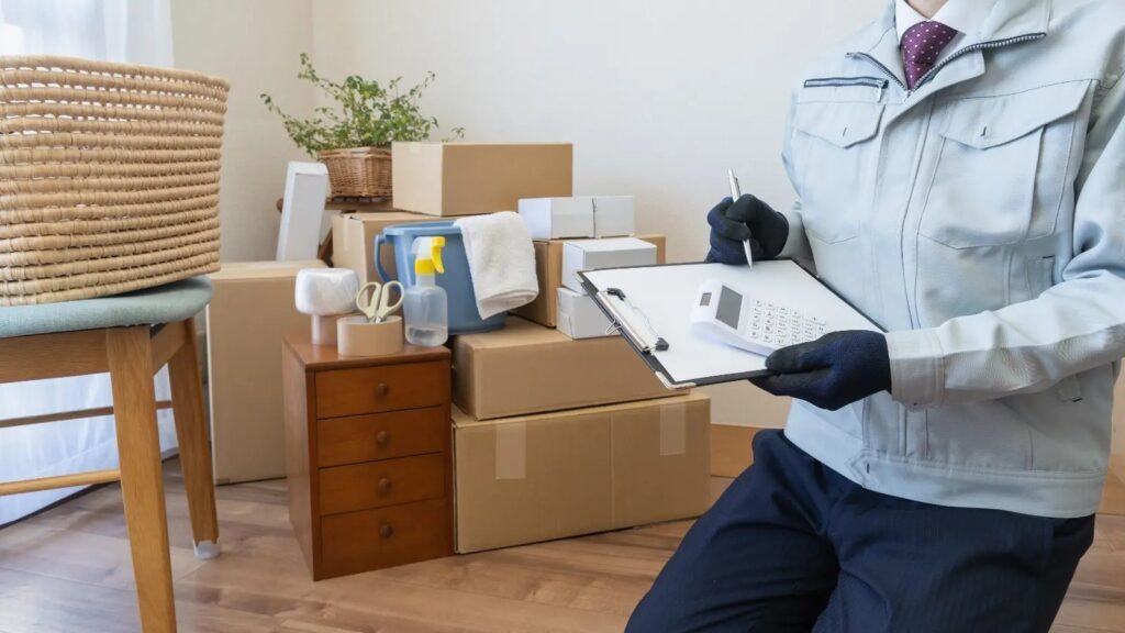 Local movers providing secure packing and loading services.